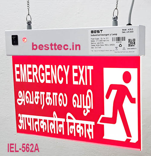 acrylic exit sign